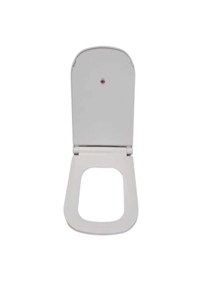 Parryware غطاء مقعد المرحاض Parryware Verve المصنوع من البولي بروبيلين، بإغلاق ناعم ومفصلات (مقاس قياسي، أبيض) | غطاء مقعد المرحاض | يُغلق المقعد بهدوء دون صوت ارتطام | مناسب لأدوات الحمام | E82941C - Image 2